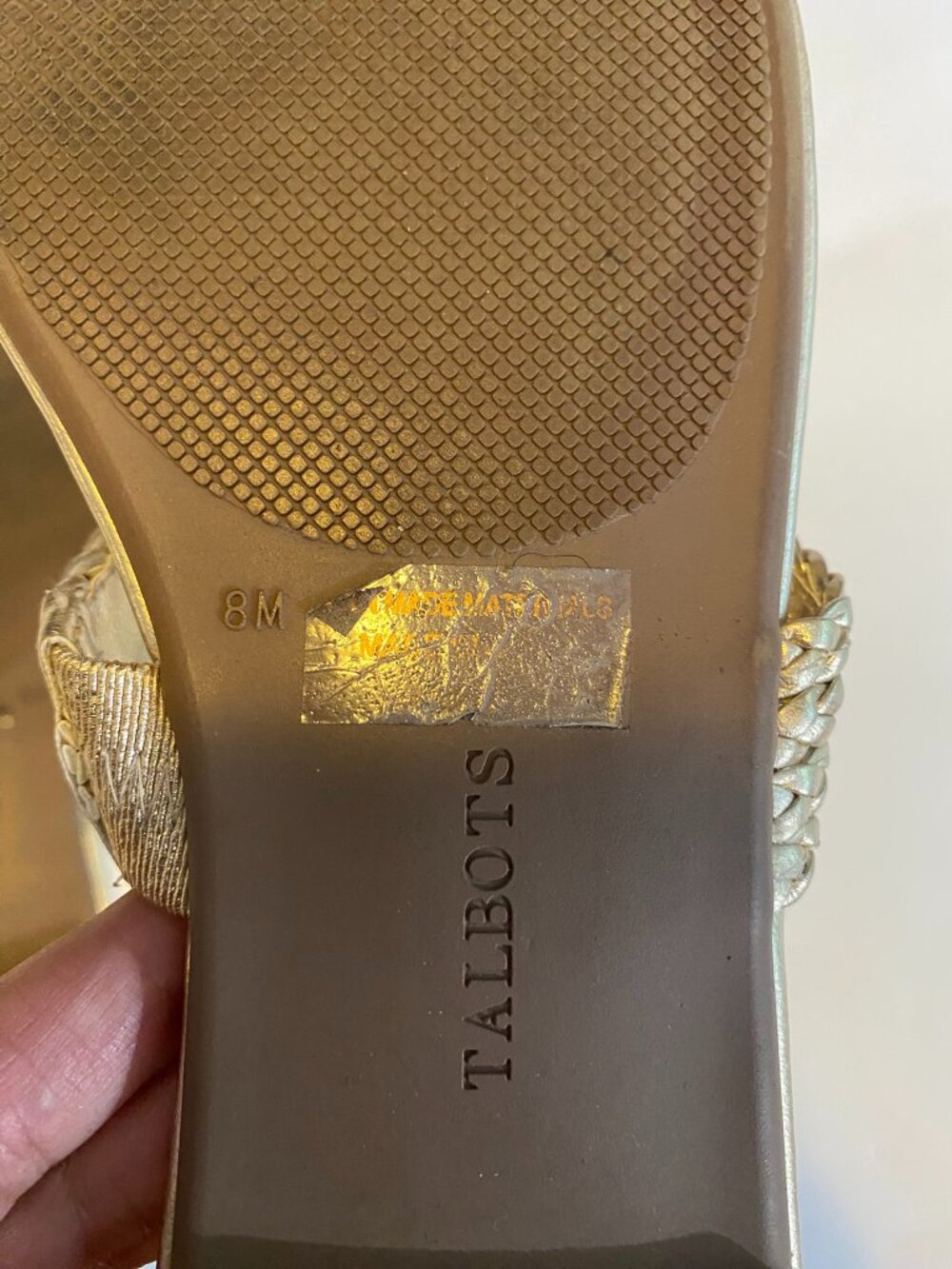Talbots Gold Sandals - Picture 4 of 6
